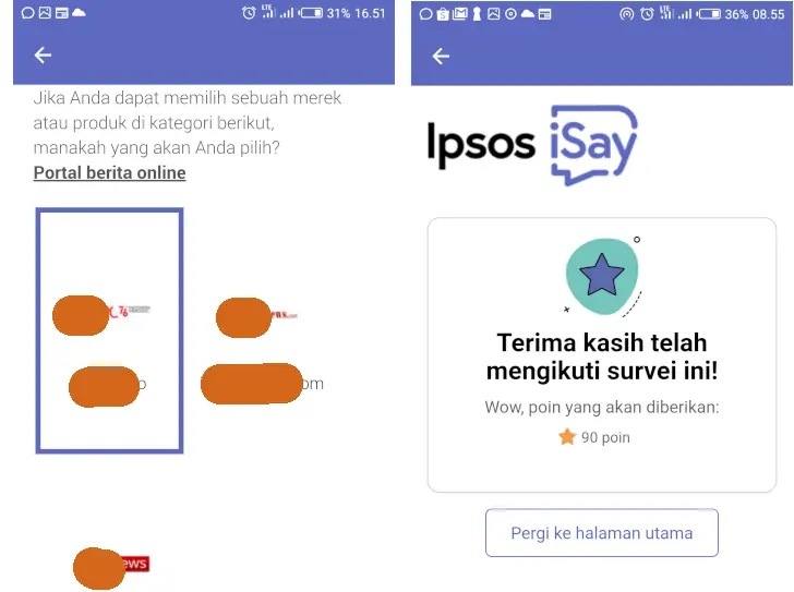 Review Ipsos iSay, Penipuan atau Bukan? 2 tugas ipsos isay