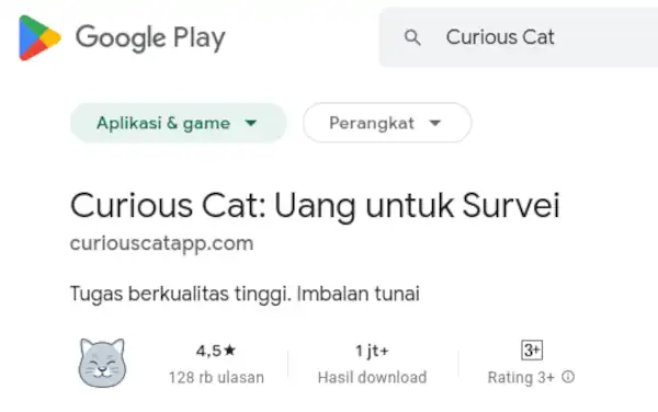 curious cat penipuan