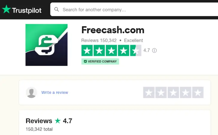 freecash trustpilot