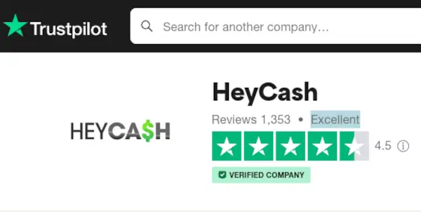 heycash trustpilot