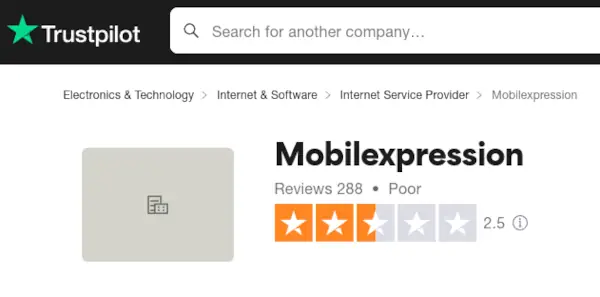 mobilexpression trustpilot