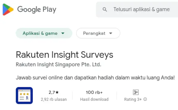 rakuten insight penipuan