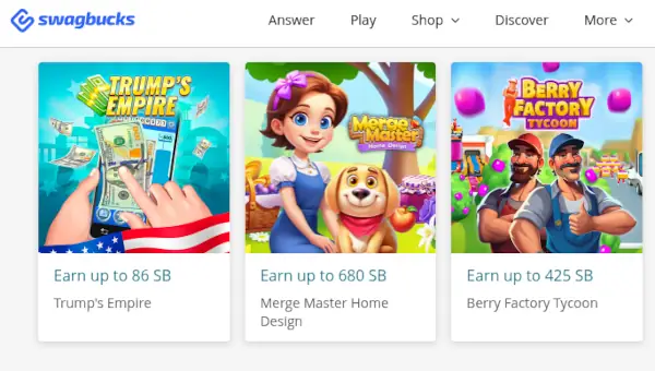 Review Swagbucks, Penipuan atau Bukan? 3 tugas swagbucks bermain game