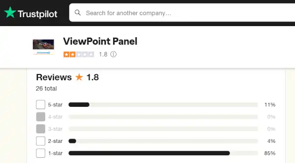 viewpoint panel trustpilot