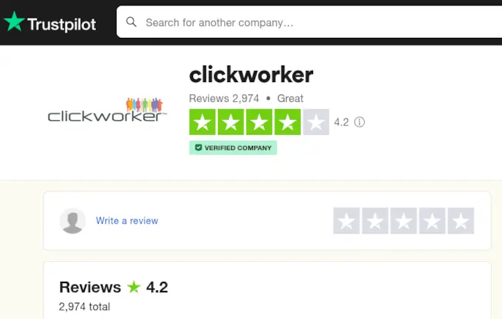 clickworker trustpilot