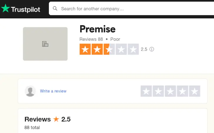 premise trustpilot