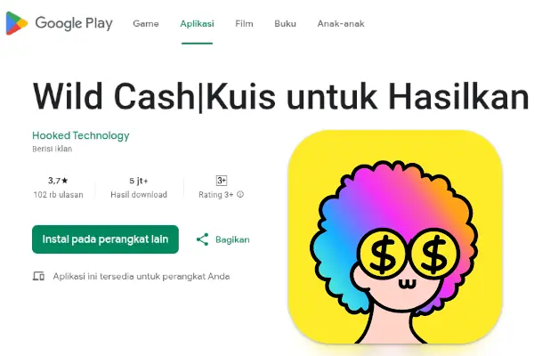 wild cash penipuan