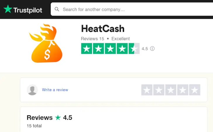 heatcash trustpilot