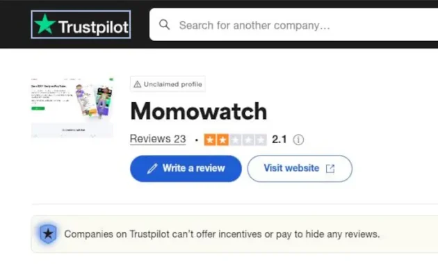 momowatch trustpilot