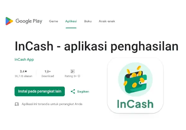 Review InCash, Penipuan atau Bukan? 3 incash penipuan