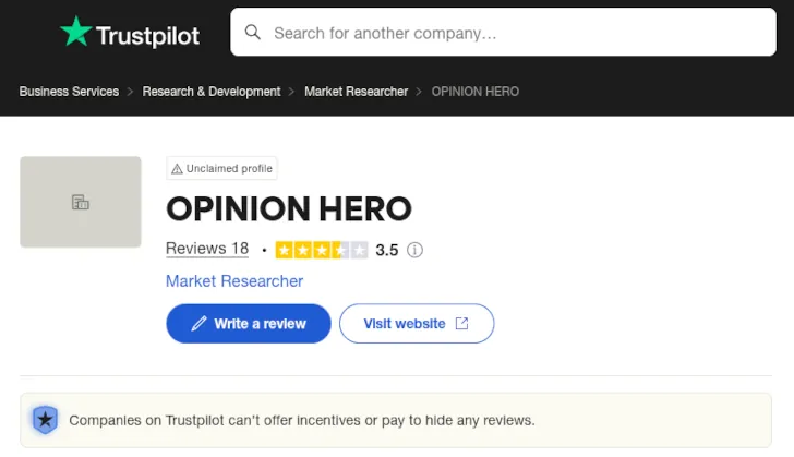 Review OpinionHero, Penipuan atau Bukan? 4 opinion hero penipuan