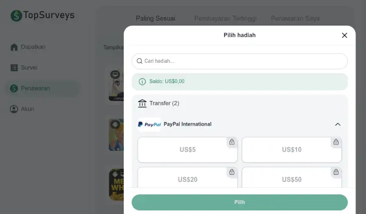 Review TopSurveys.app, Penipuan atau Bukan? 3 pembayaran topsurveys