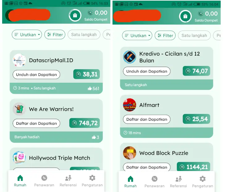 Review InCash, Penipuan atau Bukan? 1 tugas incash