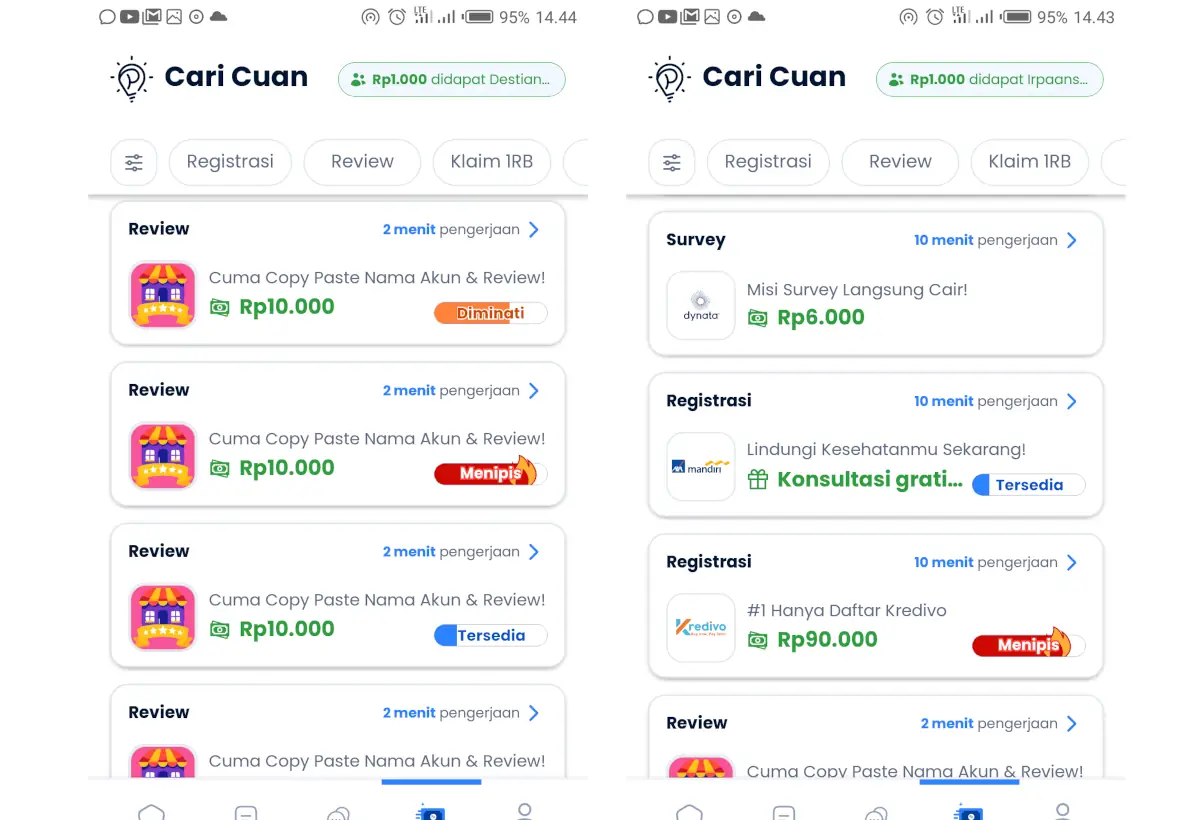 Review Pintarnya APK, Penipuan atau Bukan? 2 tugas pintarnya apk