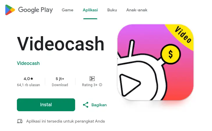 Review VideoCash, Penipuan atau Bukan? 4 videocash penipuan